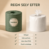 Bamboa toiletpapir - uden klor, parfume eller farve