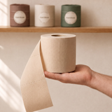 Bamboa bambus toiletpapir - ubleget, 3-lags toiletpapir af bambus