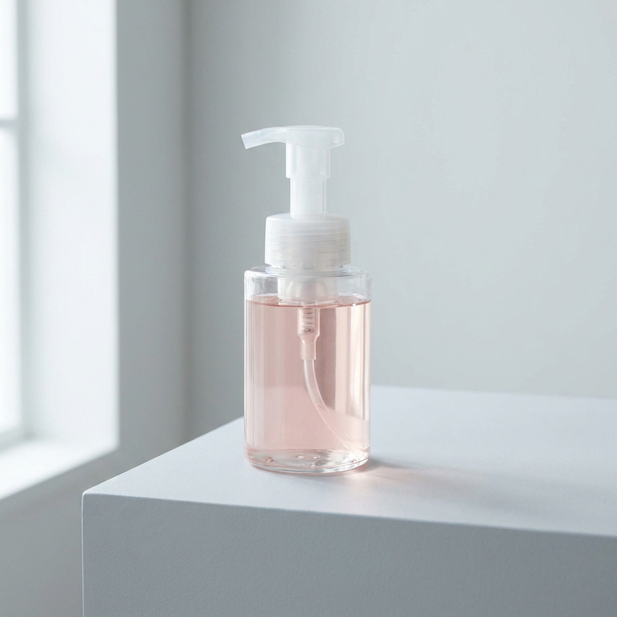 Lyserød håndsæbe med parfume